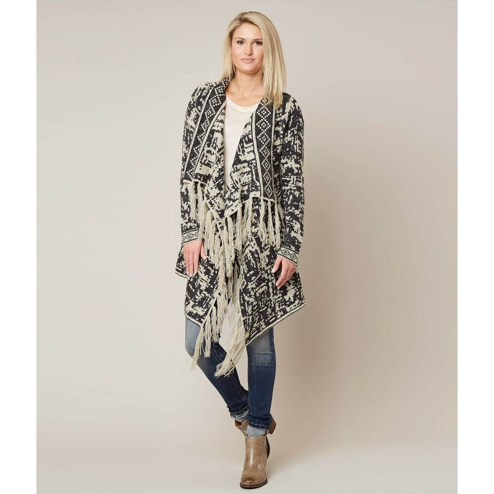 Solitaire Women's Small Teal Patterned Fringe Fly… - image 4